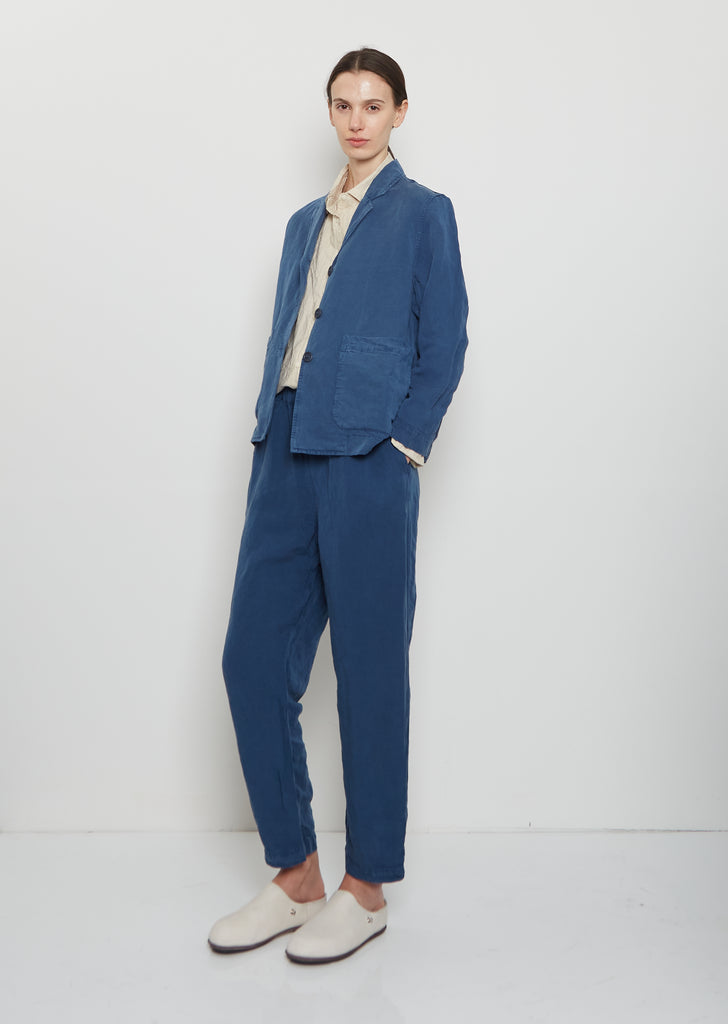 Workwear Puddy Linen Jacket — Blue