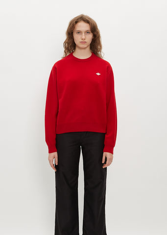 Crew Neck Long Sleeve P.O — Red
