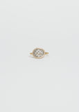 White Diamonds Oval Ring