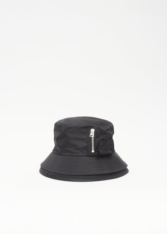 Pocket Double Brim Hat - Black