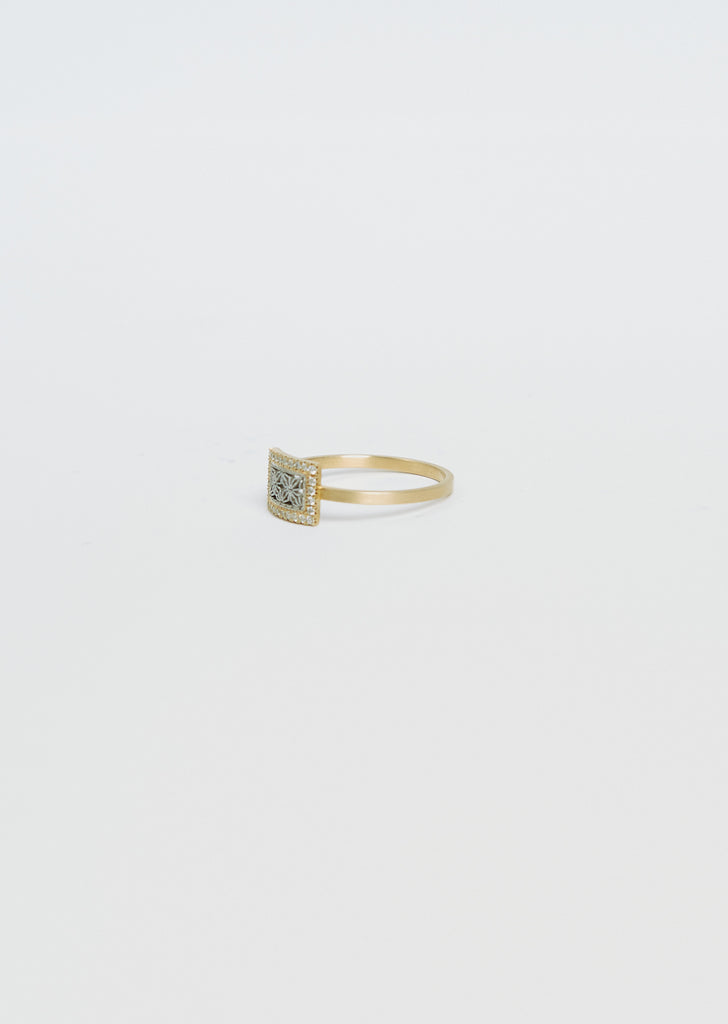 White Diamonds East West Ring