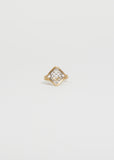 White Diamond Micro Prong Ring