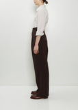 Side Closure Wool Trousers