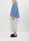 Linen Ruffle Shirt