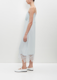 Lace Trim Slip Dress — Duck Egg