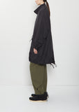 Six-Five Fishtail Silk Wool Parka