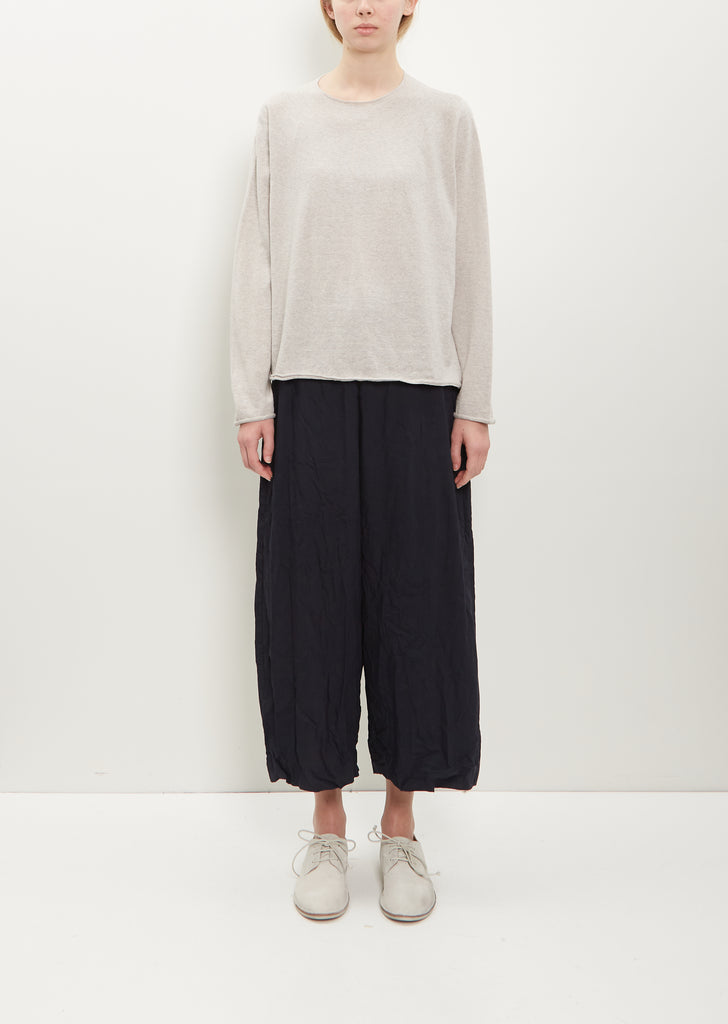 Cotton Linen Pullover — Gray