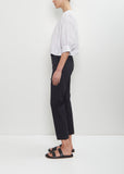 Cotton Blend Narrow Easy Trousers