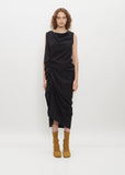 Dinam Wool Pinstripe Dress — Anthracite