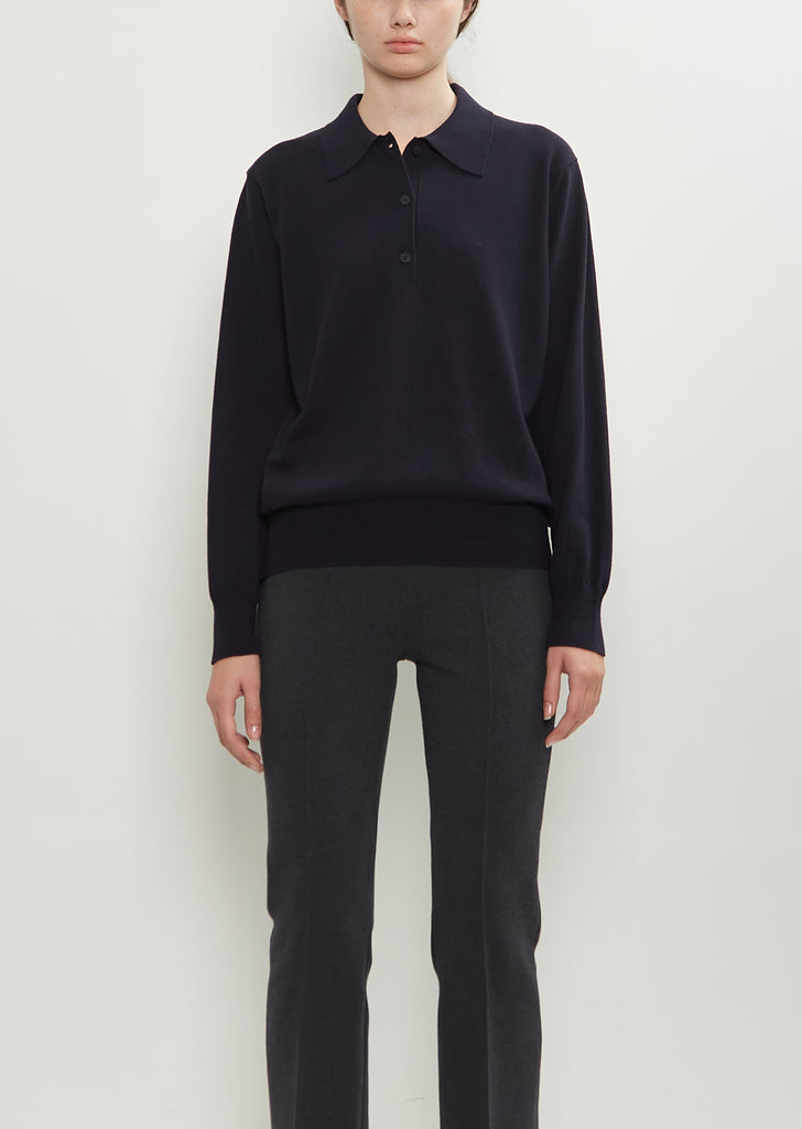Sid Wool Cotton Knit Polo