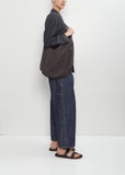 Shoulder Tote Bag — Charcoal Brown
