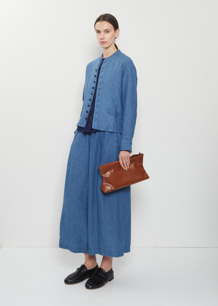 Dipi Leather Pochette Bag — Basalt