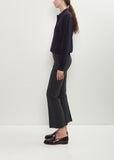 Stretch Cotton Geo Kick Pant — Charcoal