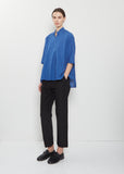 Organic Cotton Pullover Blouse — Blue