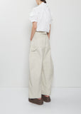 Duck Cotton Canvas Pants — Ivory
