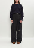 Wool Wide Trousers