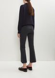 Stretch Cotton Geo Kick Pant — Charcoal