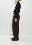 High Neck Wool Bomber Cardigan