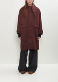 Satin Shawl Collar Coat