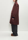 Satin Shawl Collar Coat