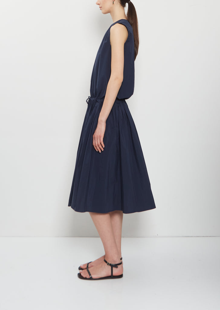 Technical Cotton Sleeveless Dress — Abyss