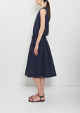 Technical Cotton Sleeveless Dress — Abyss