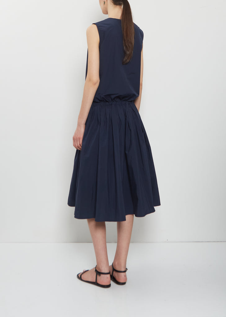 Technical Cotton Sleeveless Dress — Abyss