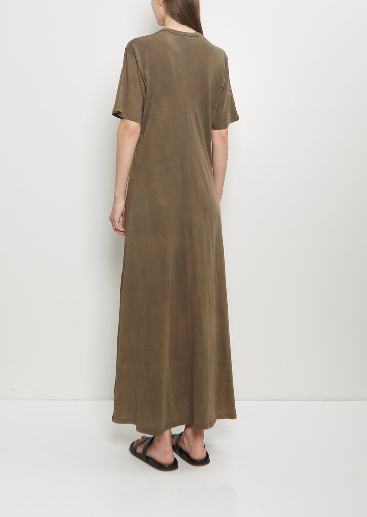 Organic Cotton Sunbleached Draped Dress