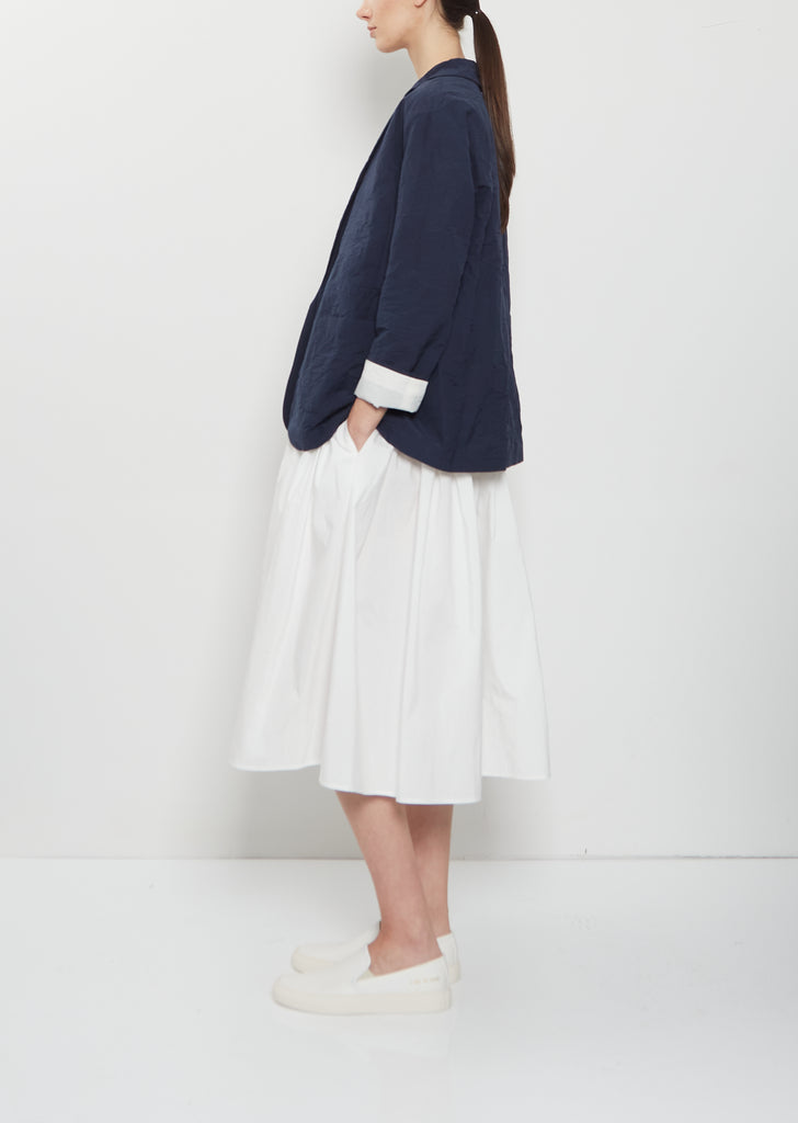 Open Front Crinkled Cotton Jacket