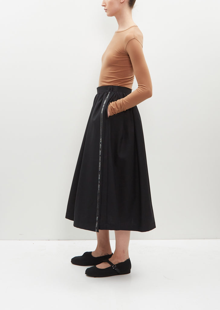 Tropical Wool Skirt