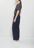 Technical Cotton Straight Trousers