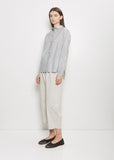 Cotton Silk Pinstripe Shirt