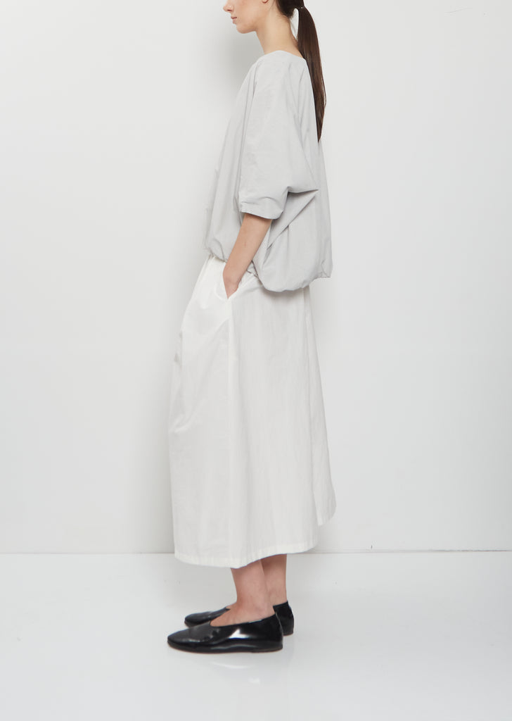 Contrasting Lining Cotton Top — Meringue