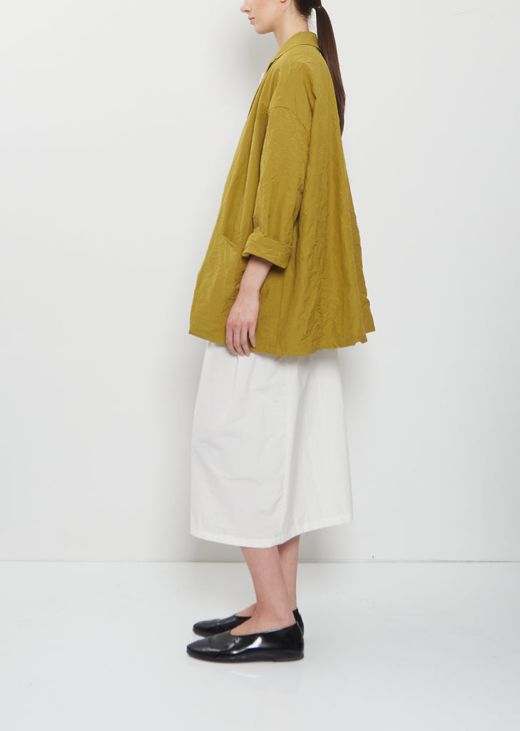 Oversize Crinkled Cotton Jacket