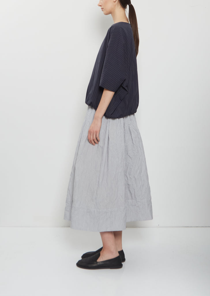 Crinkled Taffeta Skirt