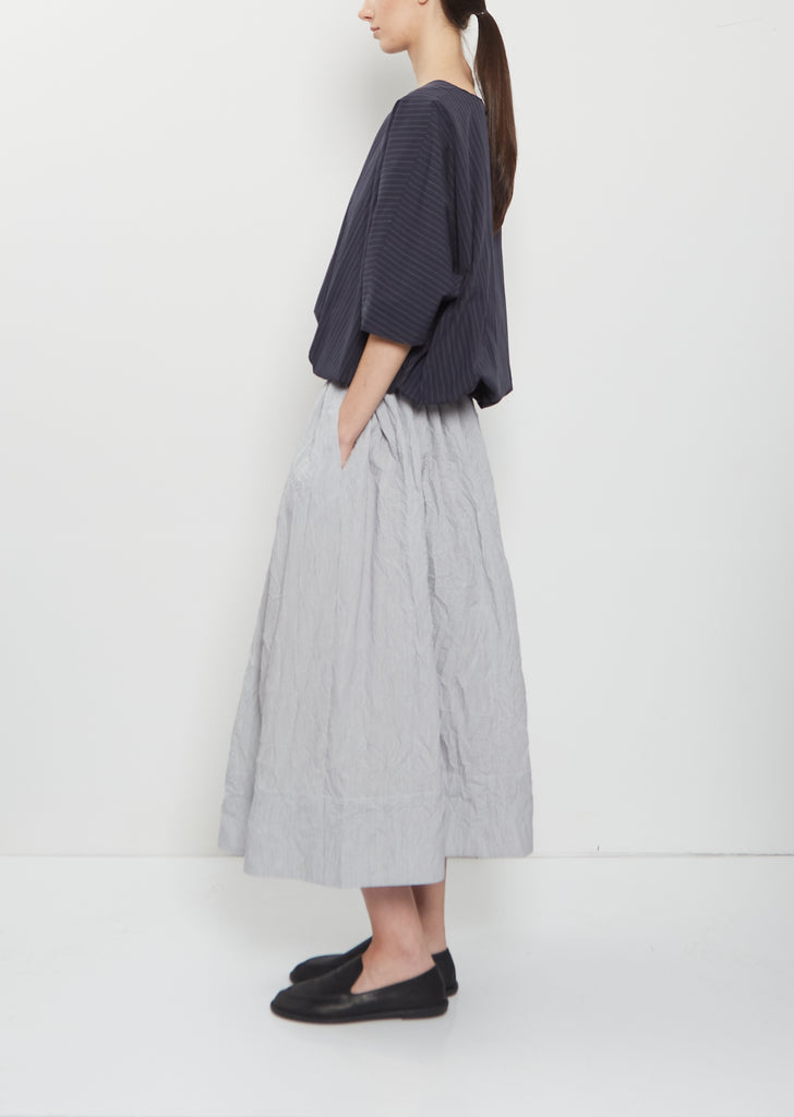 Contrasting Lining Cotton Top — Abyss