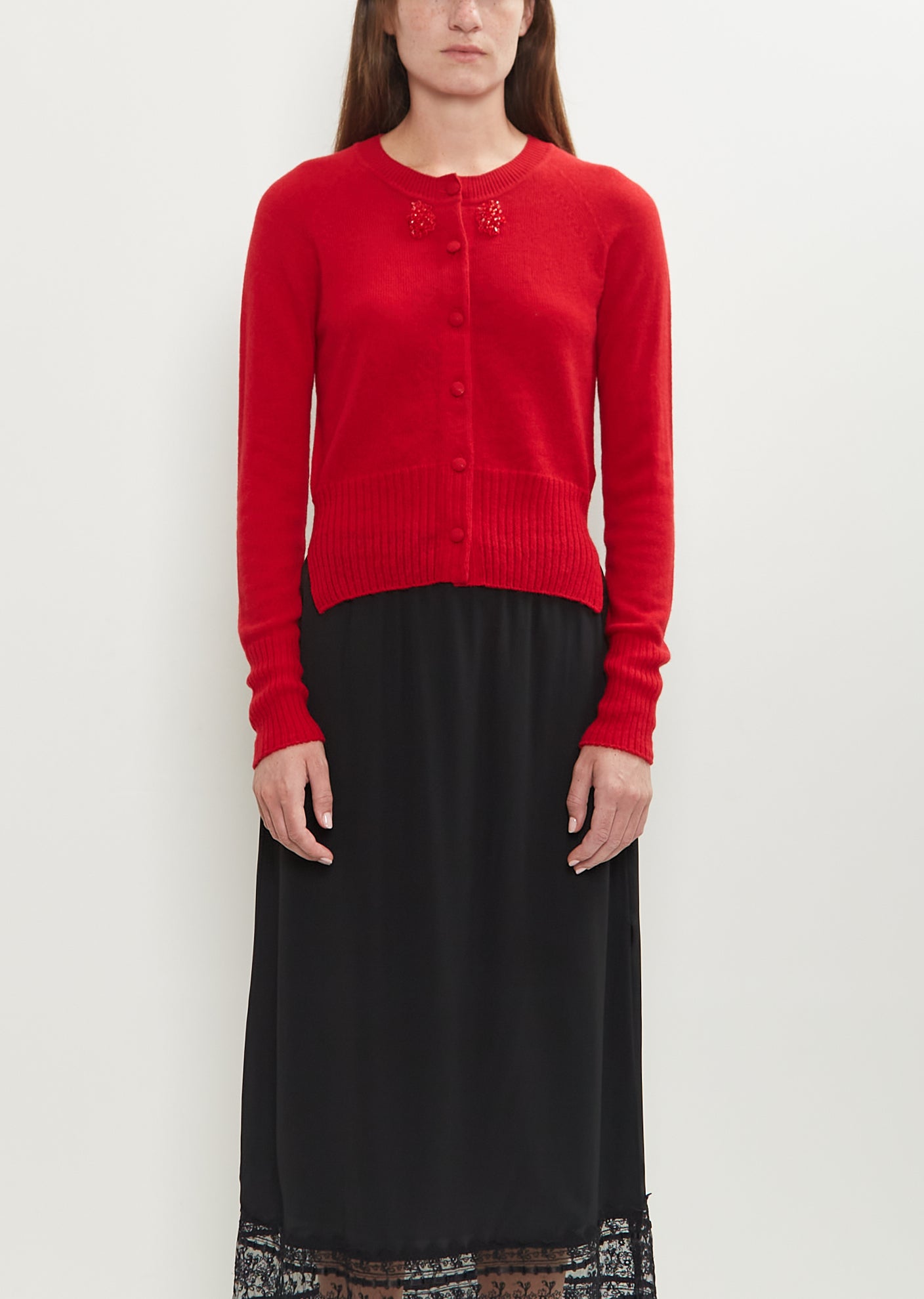 Simone rocha ワンピース 赤黒チェック160 Simone rocha ワンピース 赤黒チェック160