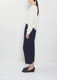 Linen Tapered Trousers — Abyss