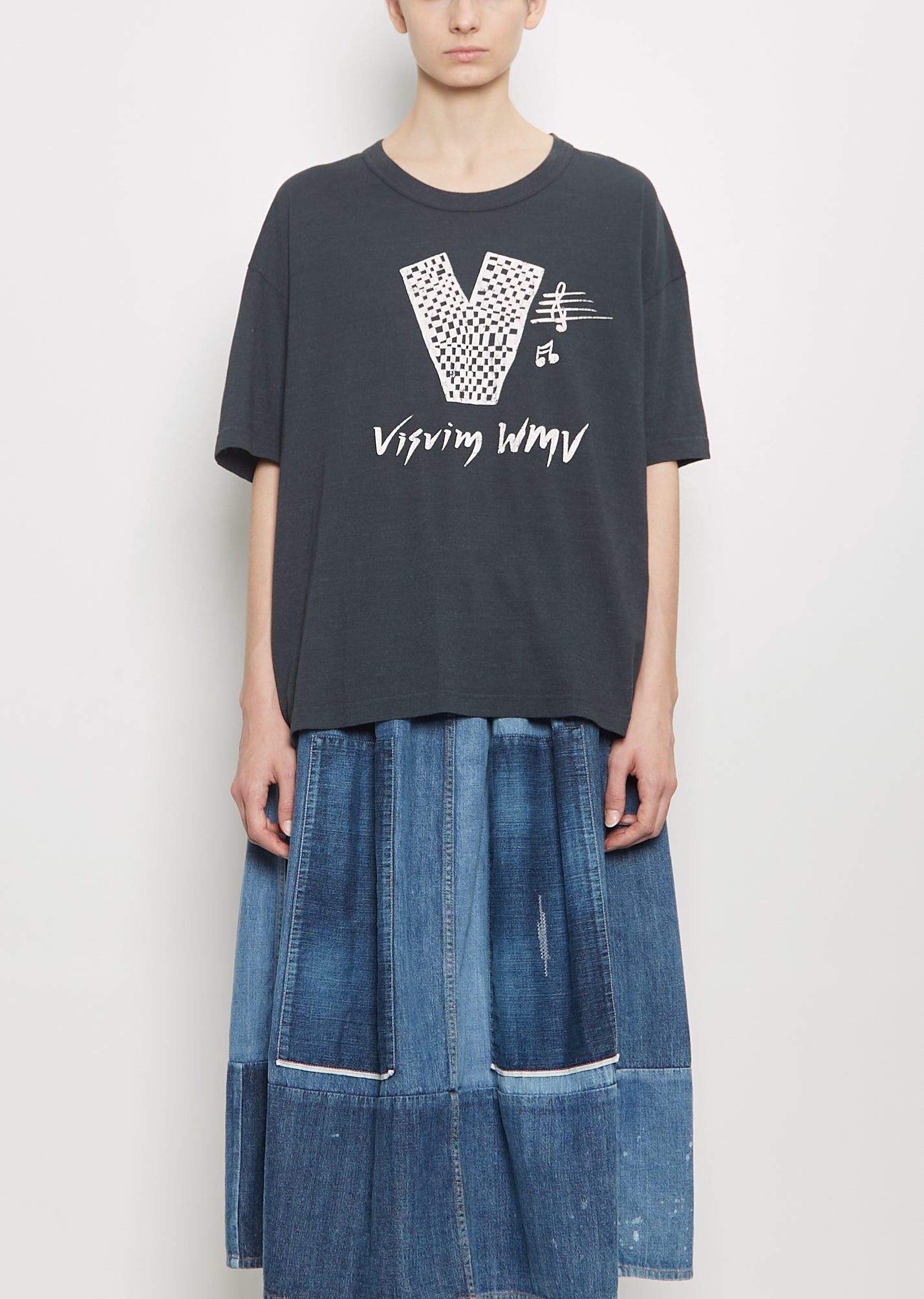 Jumbo Cotton Blend Damaged Finish Tee – La Garçonne