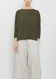 Lolita Stretch Cotton Jersey Top — Olive