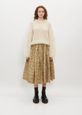 Double Rideau Cotton Skirt