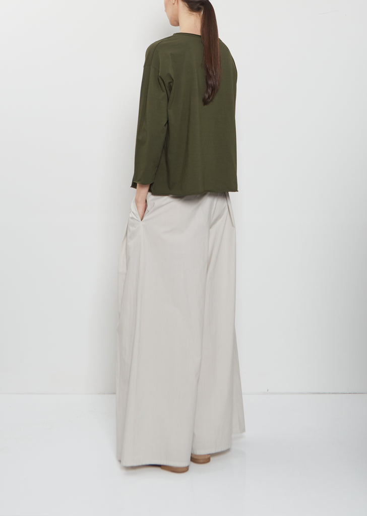 Lolita Stretch Cotton Jersey Top — Olive