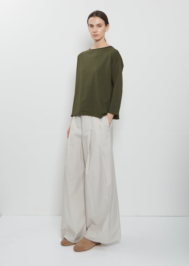 Lolita Stretch Cotton Jersey Top — Olive