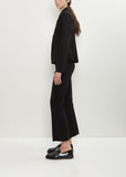 Stretch Cotton Geo Kick Pant — Black