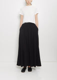 n°403 Mary Cotton Cashmere Skirt — Raven