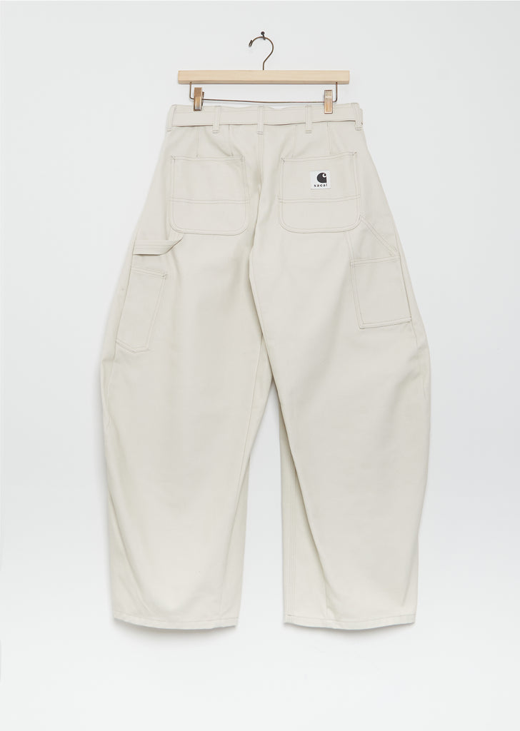 Duck Cotton Canvas Pants — Ivory