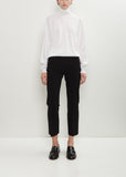 Stretch Cotton Geo Louis Pant — Black