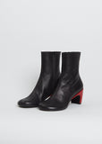 Heeled Leather Boot