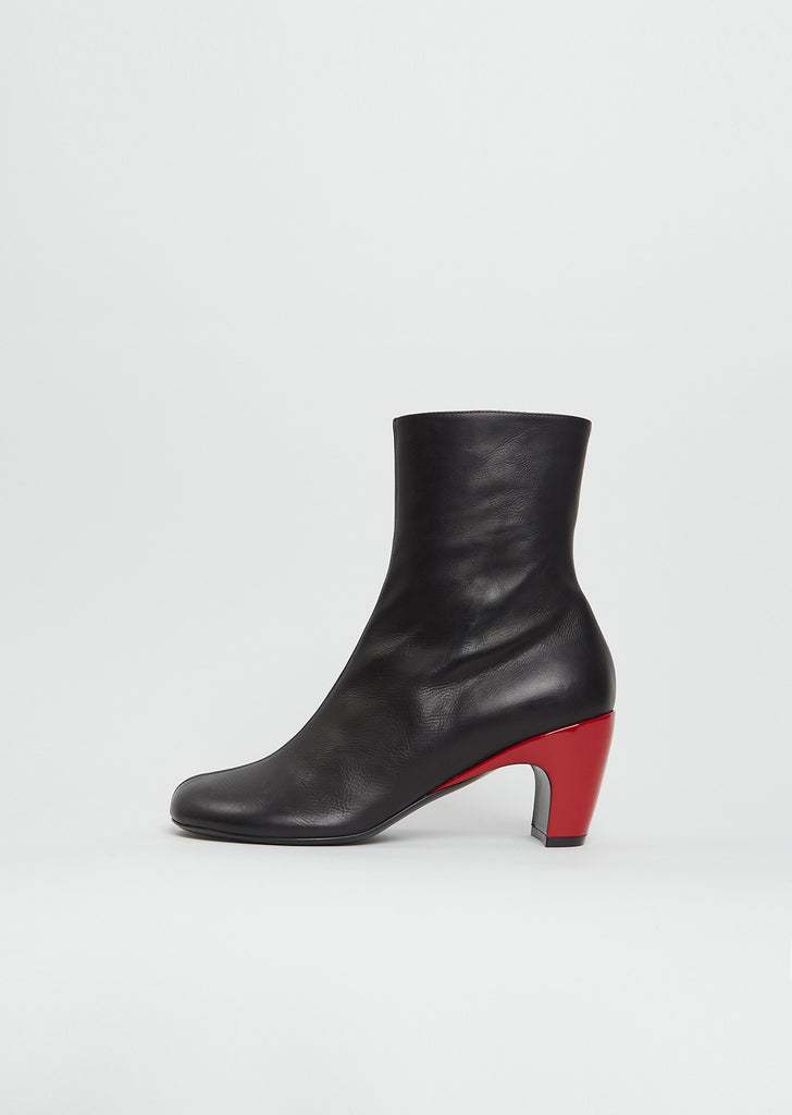 Heeled Leather Boot