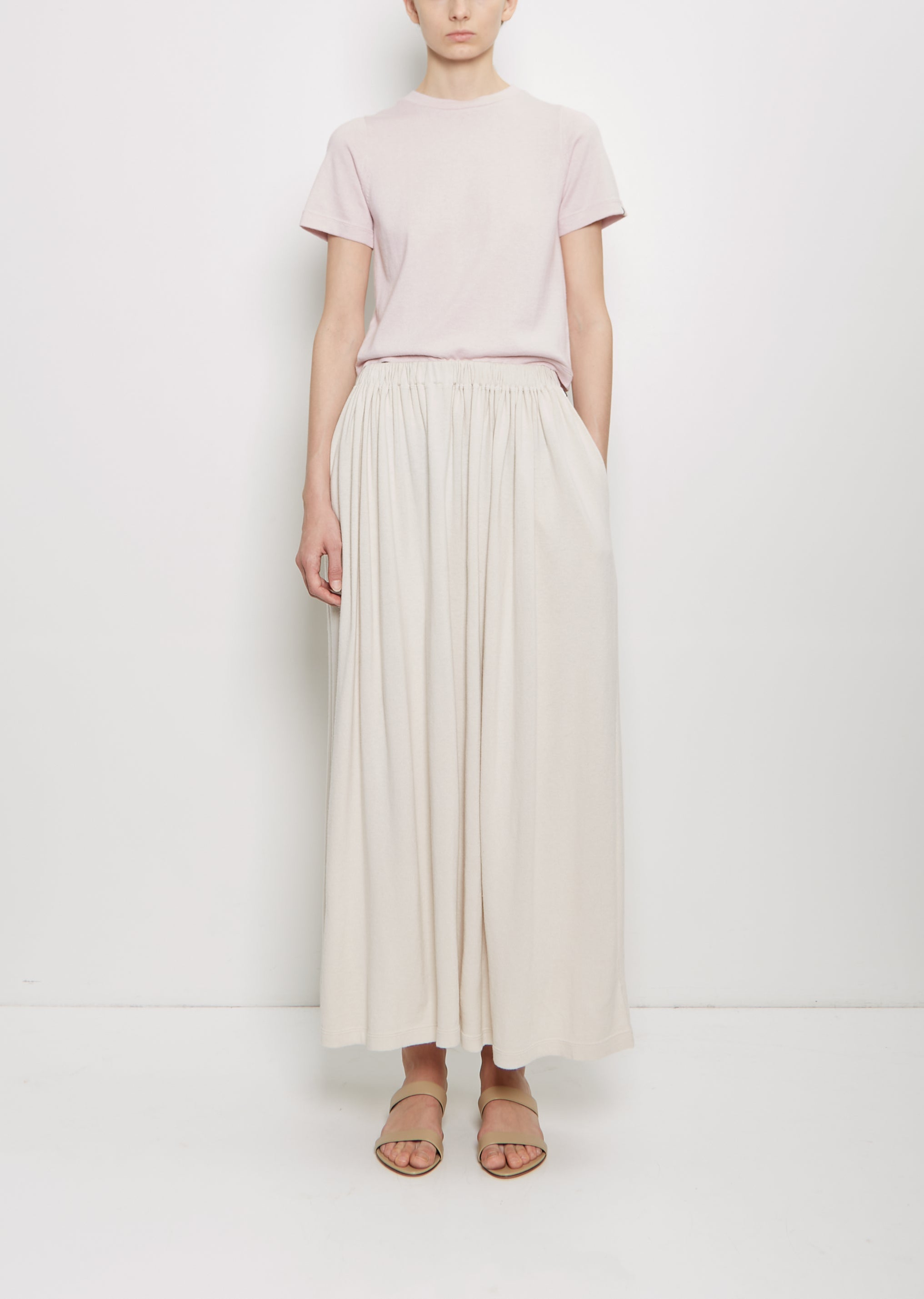【韓国ROUGHNECK ラフネック】POM POM VOLUME SKIRT Tan Heartbreaker Two-Piece Skirt Set
